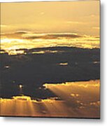 Morning In The Oilfield Metal Print