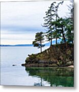 Morning On Chuckanut Coast Metal Print