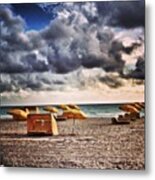 Morning On South Beach With @3kidzrck Metal Print