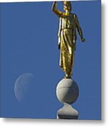 Moroni And The Moon Metal Print