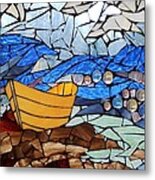 Mosaic Stained Glass - Dory Metal Print