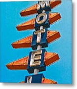 Motel Large Metal Print