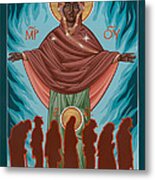 Mother Of Sacred Activism With Eichenberg's Christ Of The Breadline Metal Print