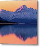 Mount Cook, New Zealand Metal Print