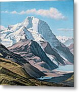 Mount Robson From The Air Metal Print