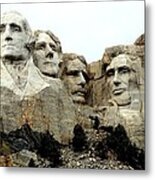 Mount Rushmore Presidents Metal Print