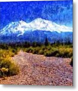 Mount Shasta Trail Metal Print