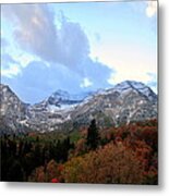 Mount Timpanogos Autumn Color Metal Print