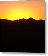 Mountain Sunset Metal Print