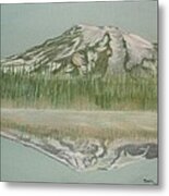 Mt Rainier Metal Print