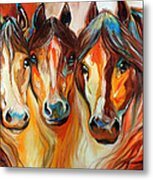 Mustang Gang Metal Print