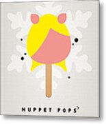 My Muppet Ice Pop - Miss Piggy Metal Print