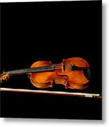 My Old Fiddle And Bow Metal Print