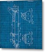 Nasa Space Shuttle Vintage Patent Diagram Blueprint Metal Print