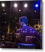 Nashville Musician Through Window Metal Print