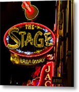 Nashville Night Life Metal Print