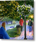 Natchitoches Front Street Cane River Metal Print