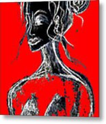 Natural Red Metal Print