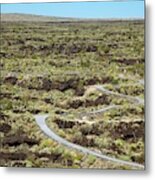 Nature Trail And Lava Flow Metal Print