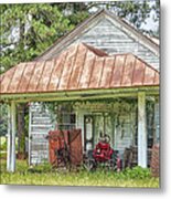 N.c. Tractor Shed - Photography By Jo Ann Tomaselli Metal Print