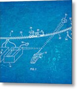 Neil Young Train Control Patent Art 1995 Blueprint Metal Print