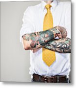 New Professional With Tattoos Metal Print