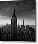 New York Rockefeller View Metal Print
