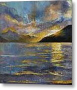 New Zealand Sunset Metal Print