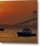 Newport Sunset Metal Print