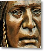 Nez Perce Indian Bronze, Joseph, Oregon Metal Print