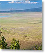 Ngorongoro Crater In Tanzania Africa Metal Print