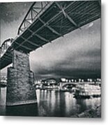 Night Under The Bridge Metal Print