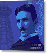 Nikola Tesla #2 Metal Print