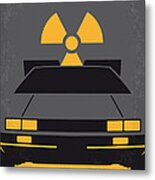 No183 My Back To The Future Minimal Movie Poster Metal Print