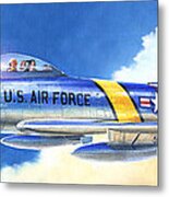 North American F-86f Sabre Metal Print