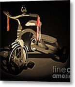 Nostalgic Vintage Tricycle 20150225 Sepia Metal Print