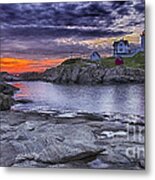 Nubble Lighthouse Maine Metal Print