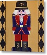 Nutcracker Floor Cloth Sgt. Blue Metal Print