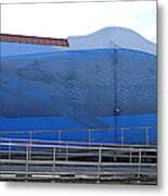 Ocean City - Blue Whale Metal Print