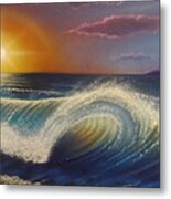 Ocean Wave Metal Print