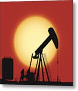 Oil Pump Metal Print