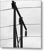 Old Country Power Line Metal Print