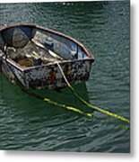 Old Dinghy - Penzance Harbour Metal Print