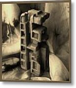 Old Dwellings Metal Print