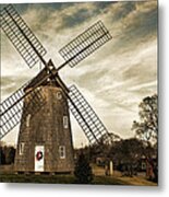 Old Hook Windmill Metal Print