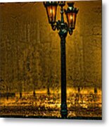 Old Lima Street Lamp Metal Print