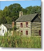 Old Log Cabin Metal Print