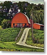 Old Round Top Metal Print