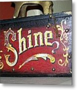 Old Shoe Shine Kit Metal Print