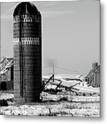 Old Silo New Silos Metal Print